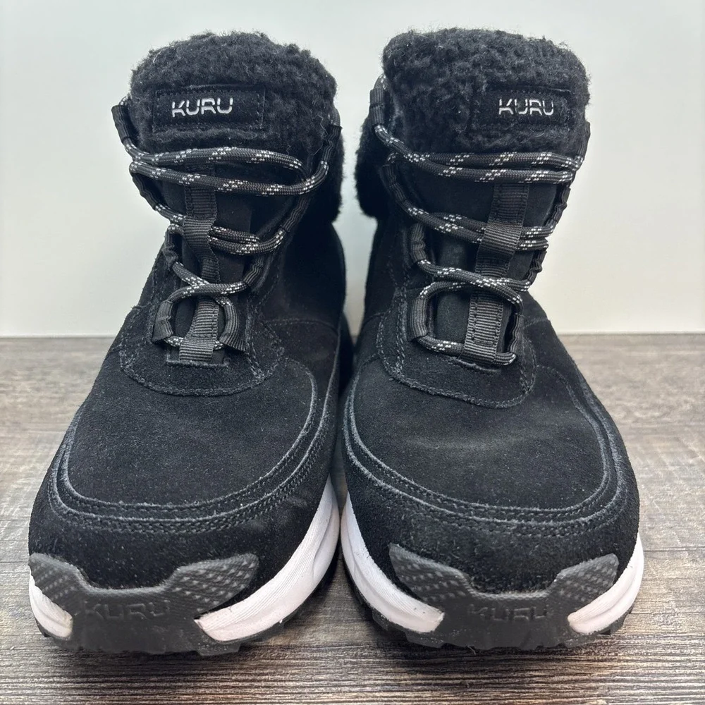 KURU Atom Lumi Women's 10 Boots Black White Outdoor Waterproof Winter Shoes
